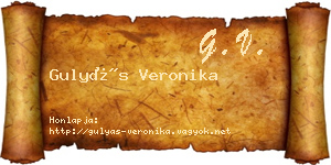 Gulyás Veronika névjegykártya