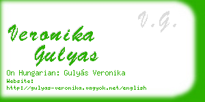 veronika gulyas business card