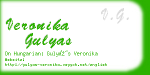 veronika gulyas business card